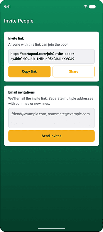 Invite People screenshot